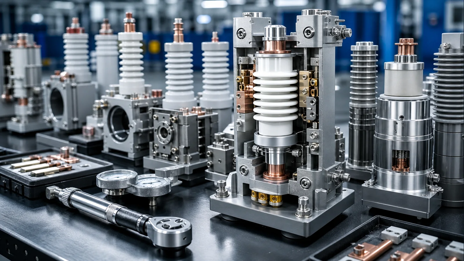 Illustration of high-voltage component inspection workflow
