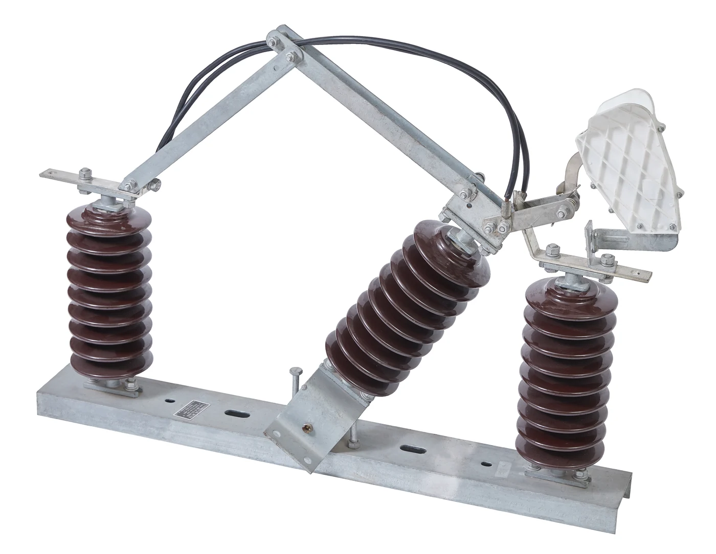 Air break switch arc chute and moving contact detail