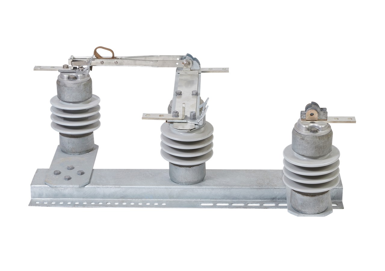 High voltage bypass disconnector product on white background