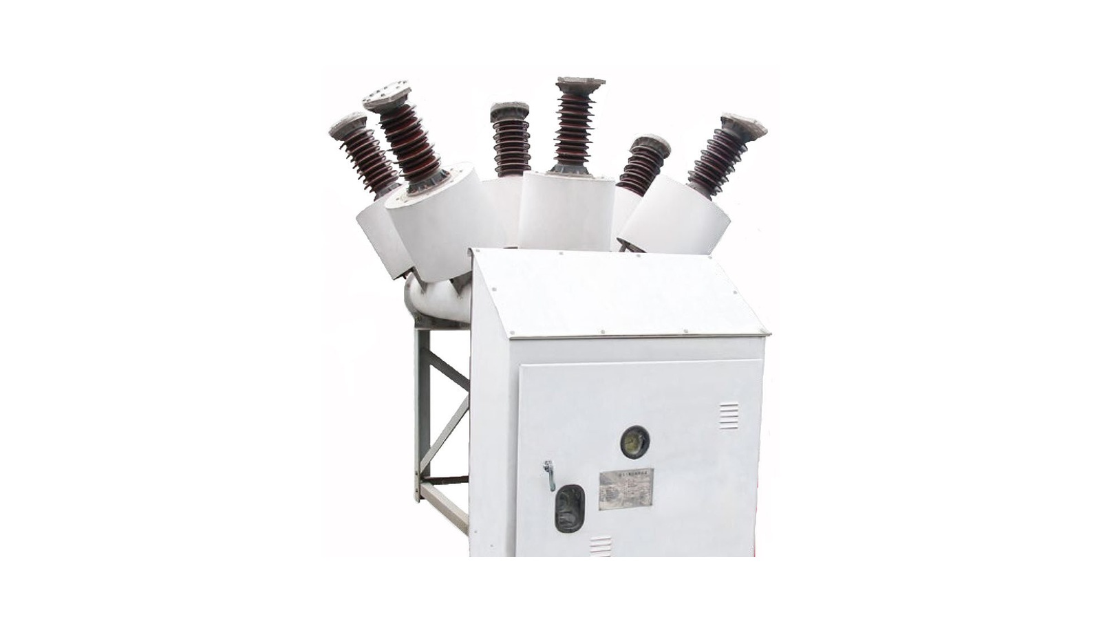 Dead tank SF6 circuit breaker product with tank type body and bushings