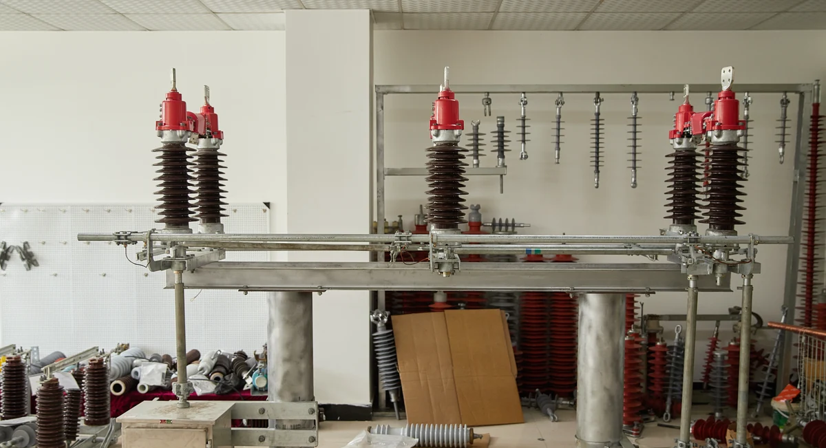 Double-column horizontal rotary disconnector sample room overview