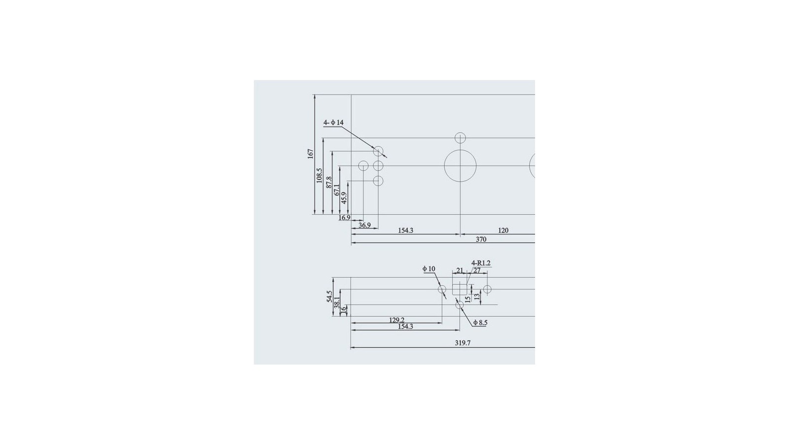 FN18 indoor puffer load switch operating mechanism size drawing