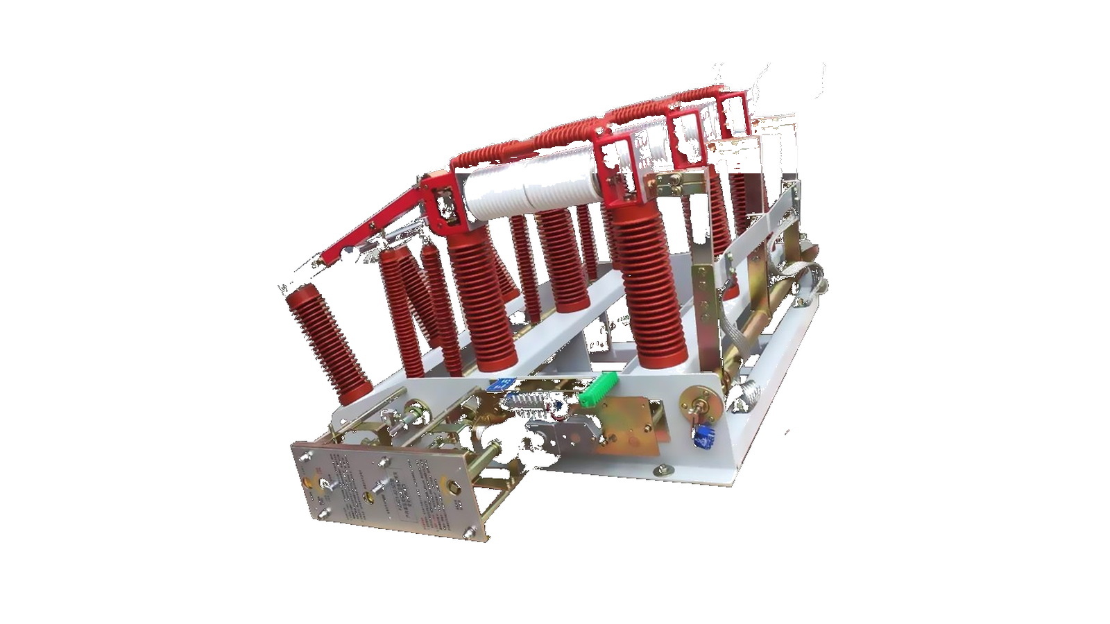 Indoor vacuum load break switch mechanism and interrupter assembly