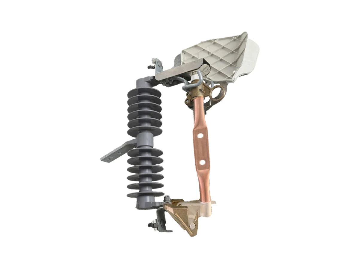 Expulsion drop-out fuse cutout on clean white background