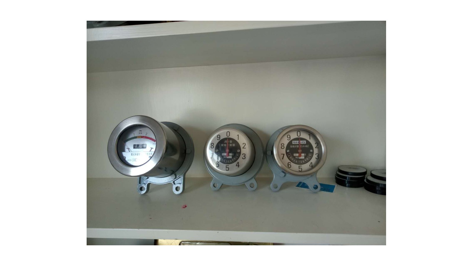 Surge arrester counter and monitor product on clean white background