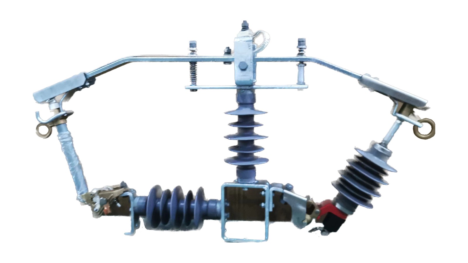 Cut out surge arrester combination assembly on clean white background