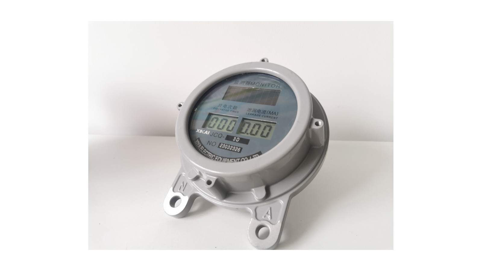 Photovoltaic surge arrester counter product on clean white background