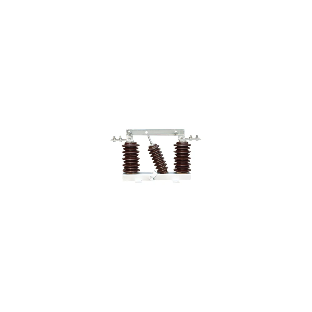 Vertical type outdoor isolator product on a clean white background