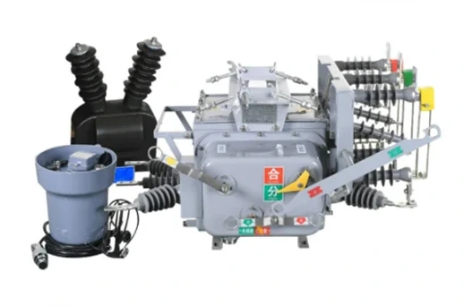 User boundary vacuum circuit breaker main assembly with controller and isolation switch