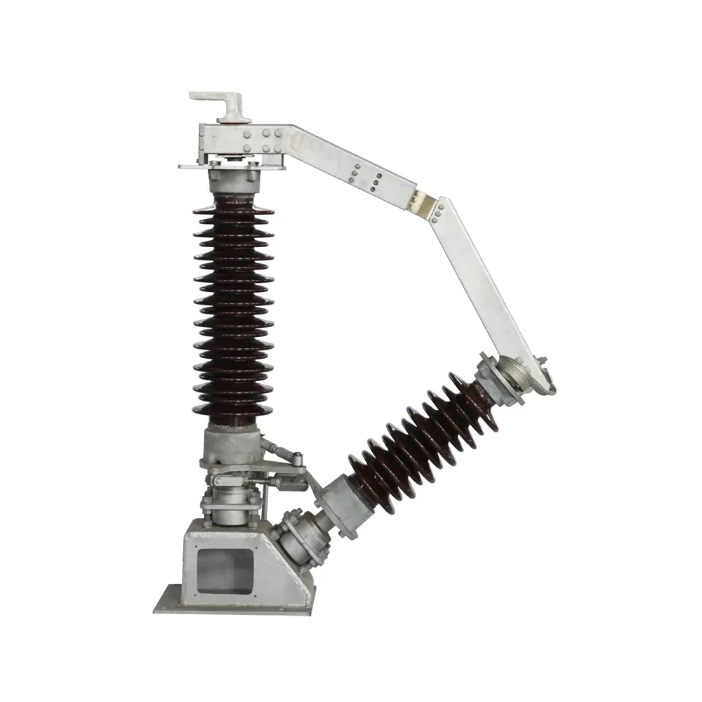 V-type horizontal break outdoor isolator single-pole product on a clean white background