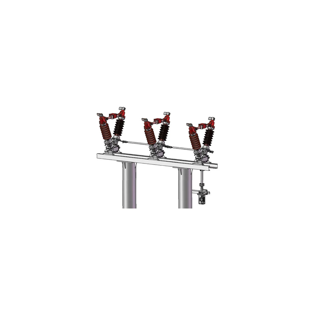 V-type horizontal break outdoor isolator structure render