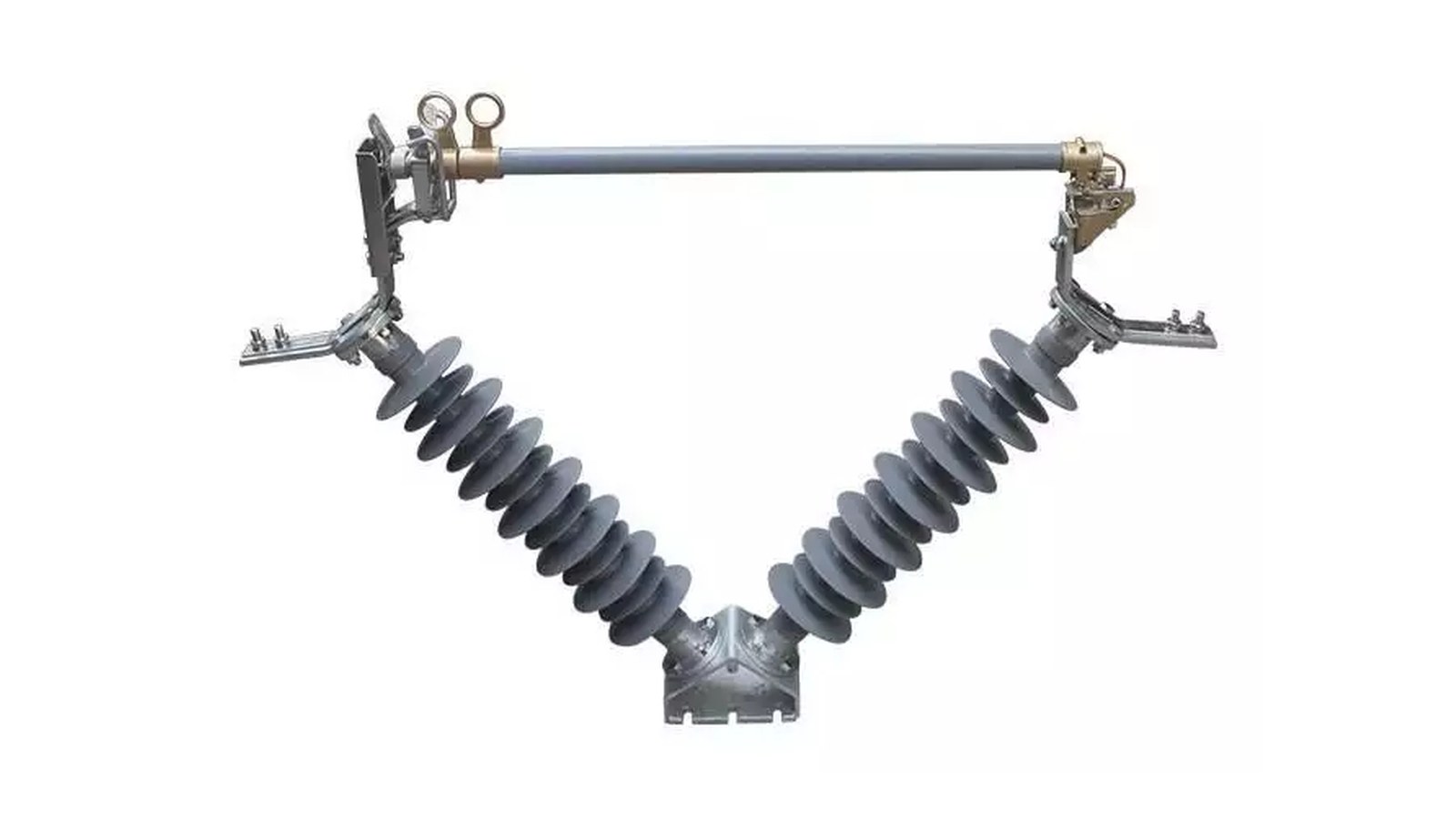 Windproof fuse cutout V shaped product on clean white background