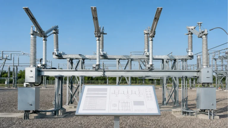 Outdoor 132 kV disconnect switch specification review covering equipment voltage, insulation, mechanism, and interfaces