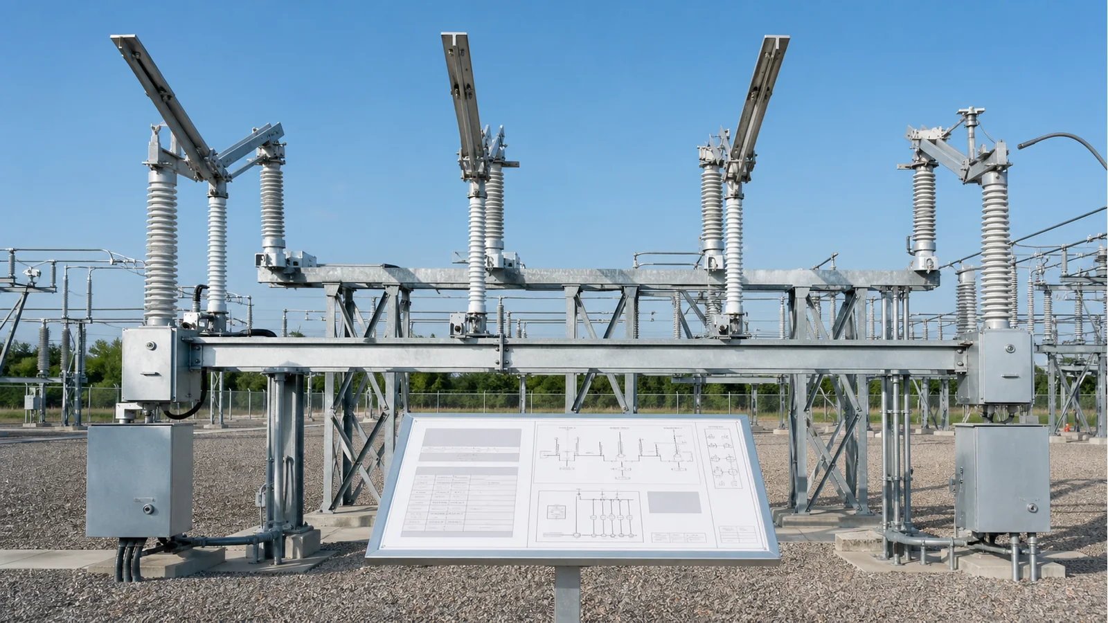 Outdoor 132 kV disconnect switch specification review covering equipment voltage, insulation, mechanism, and interfaces