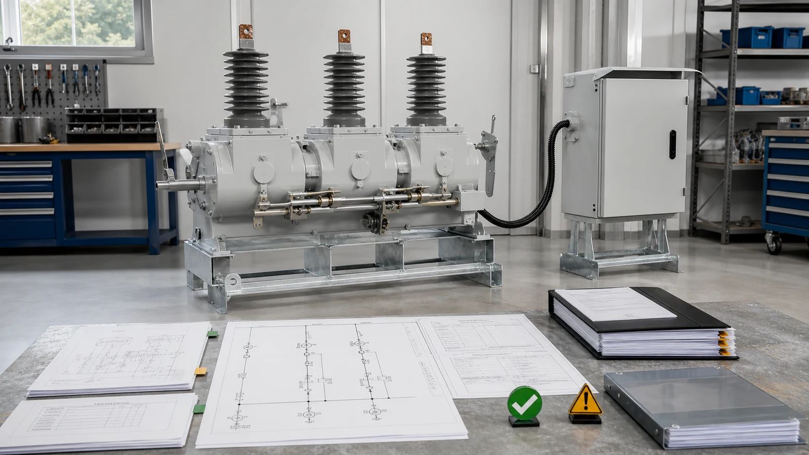 Automatic vacuum recloser RFQ review with device controller drawings and evidence