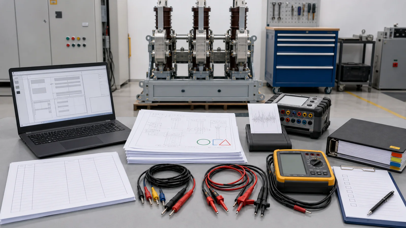 Boundary switch acceptance package with drawings settings test records and change history