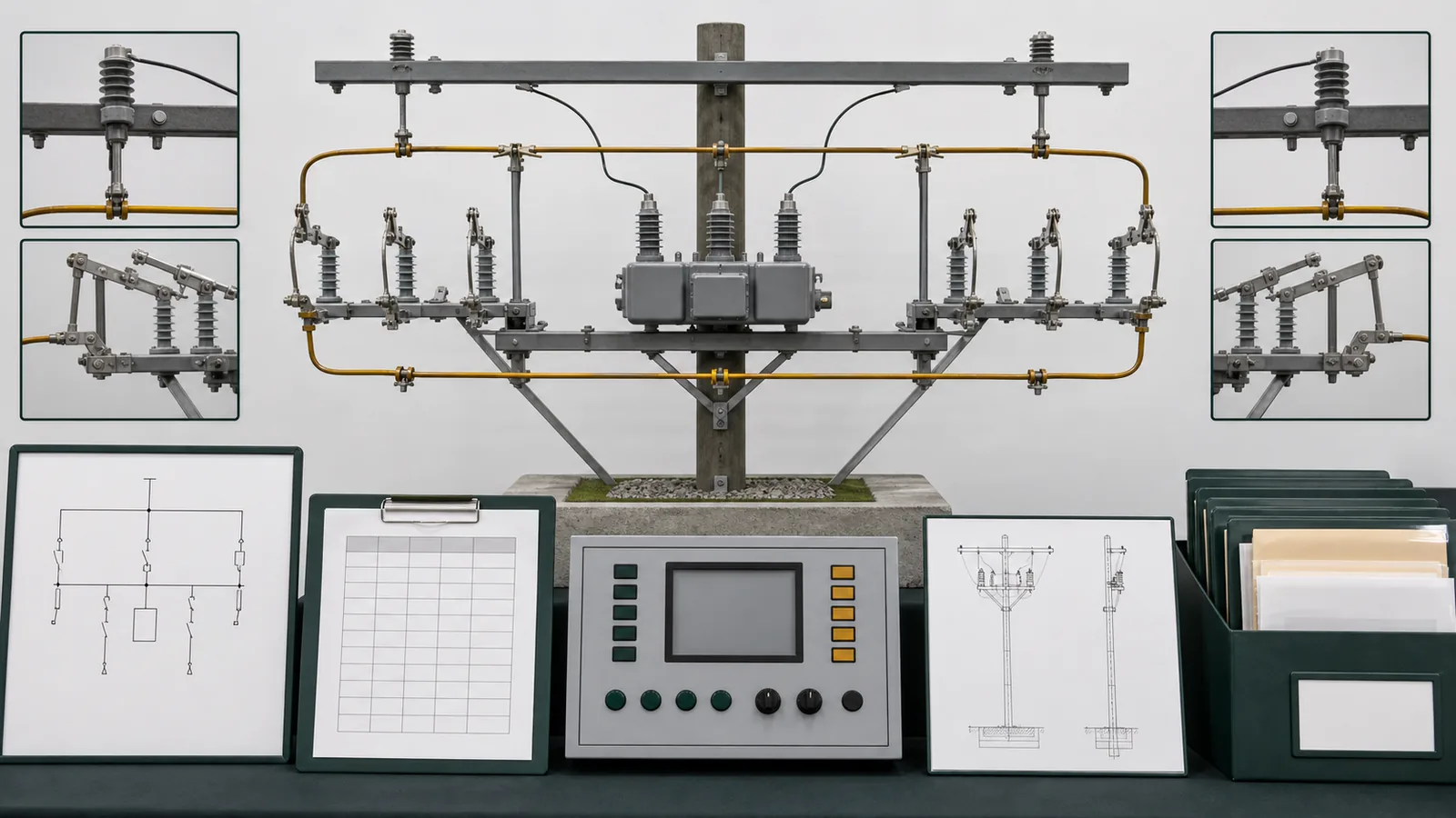 Illustrative bypass disconnect and recloser isolation topology review