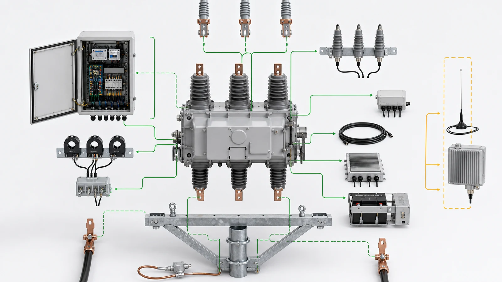 Complete automatic vacuum recloser package boundary and interfaces