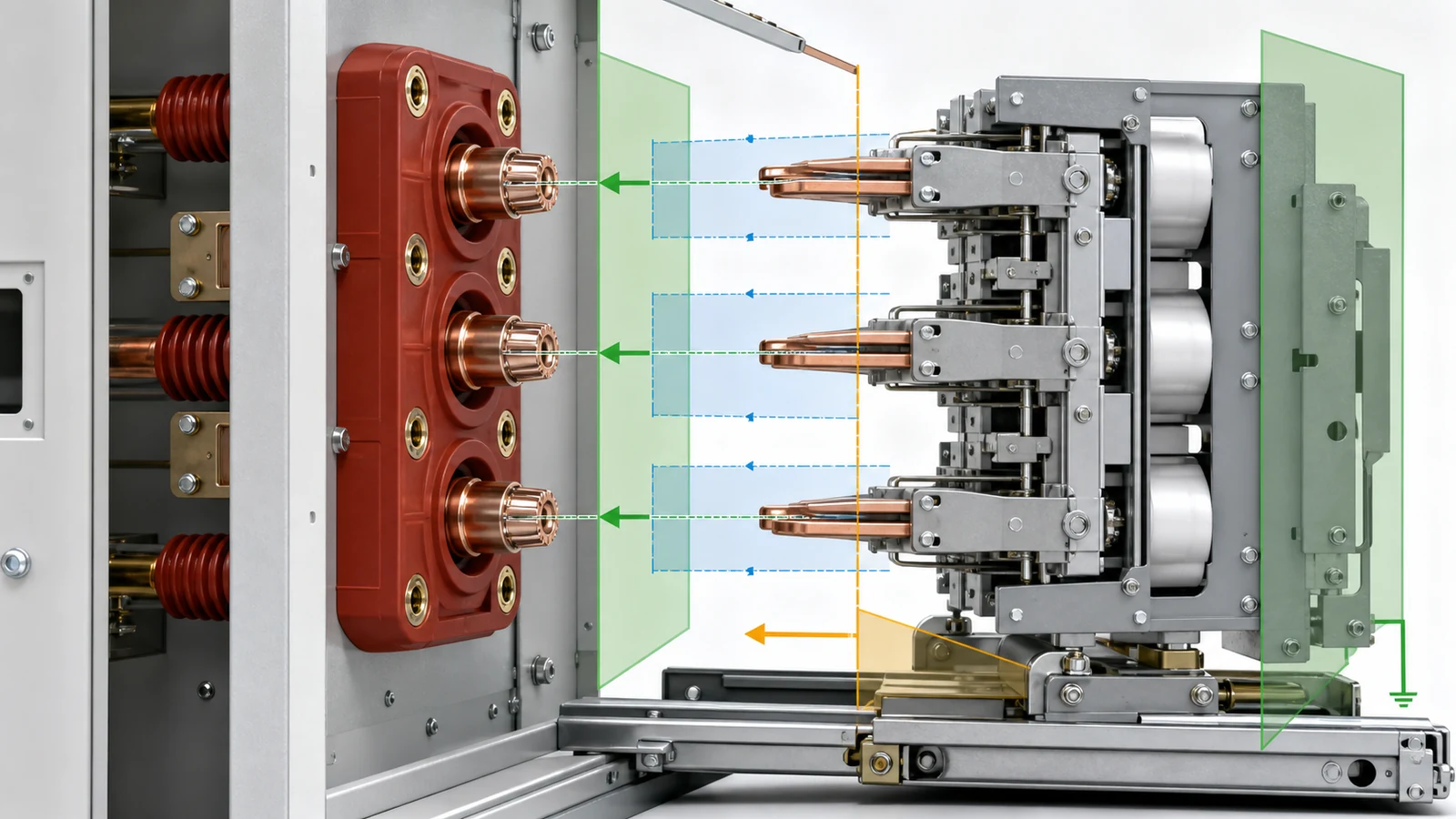 Contact box datum chain through fixed contact and breaker approach