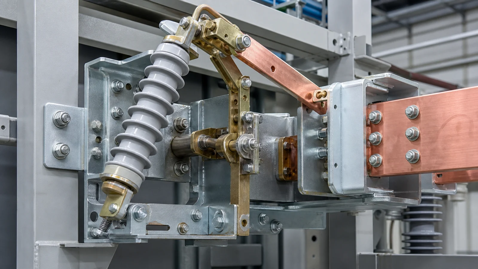 Disconnect switch mounting operating mechanism and connection interface review