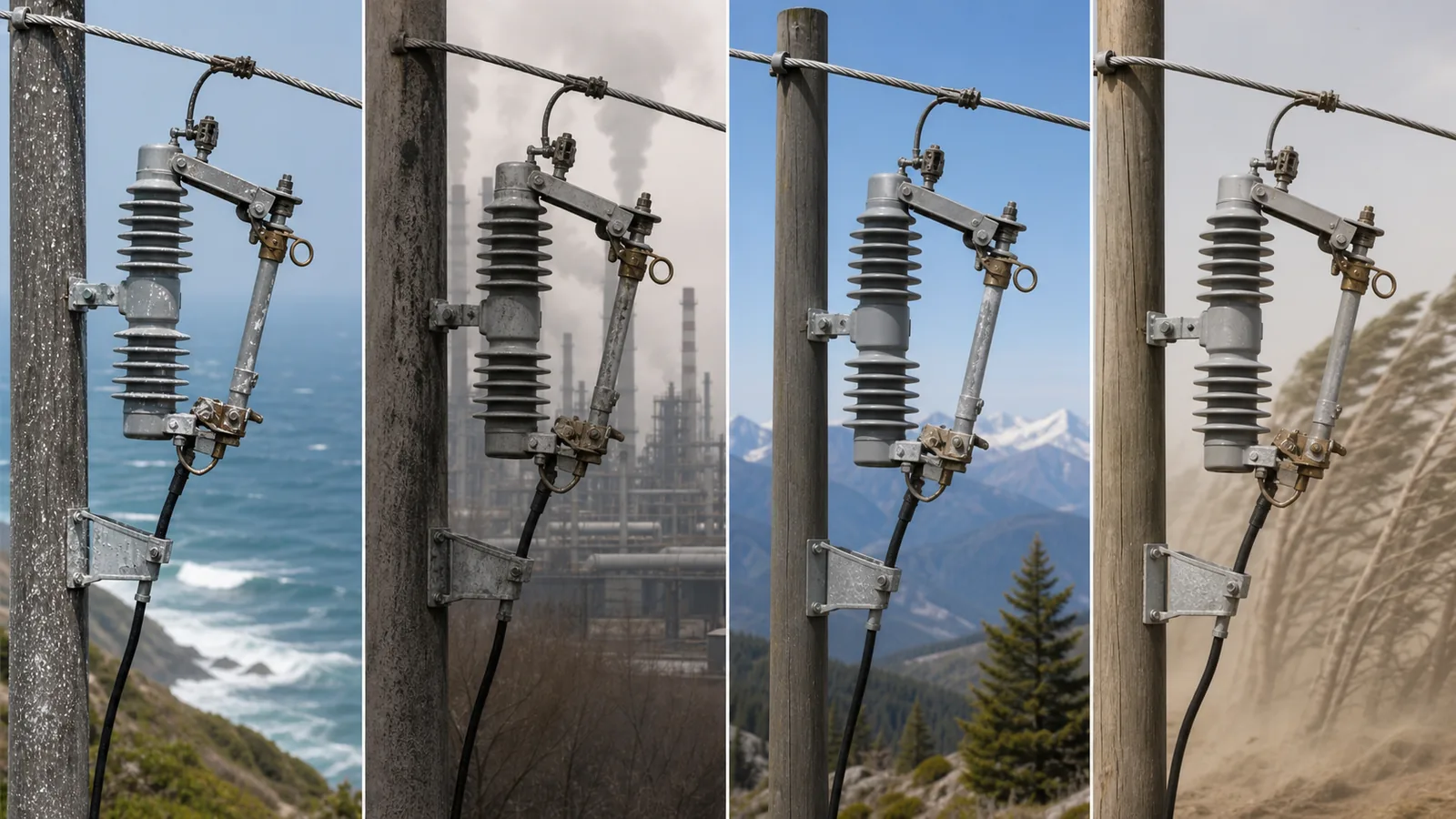 Environmental review of an outdoor transformer drop-out fuse installation