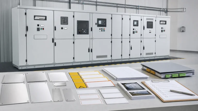 Illustrative export electrical equipment nameplate and label document review