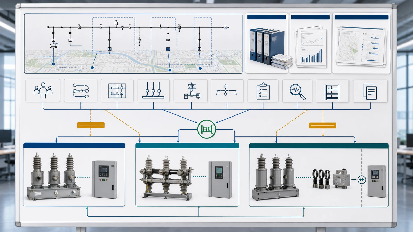 Feeder automation role release package aligning topology, studies, duties, sequences, interfaces, evidence, and deviations
