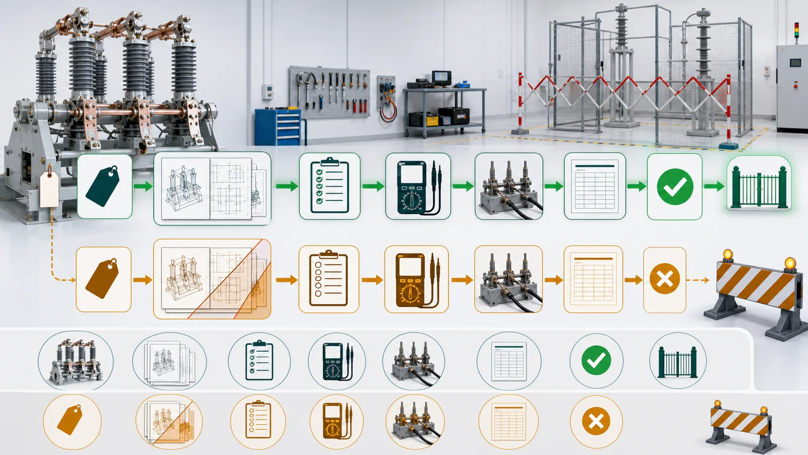 Inspection and test evidence chain linking equipment identity, drawing revision, procedure, instruments, records, and release