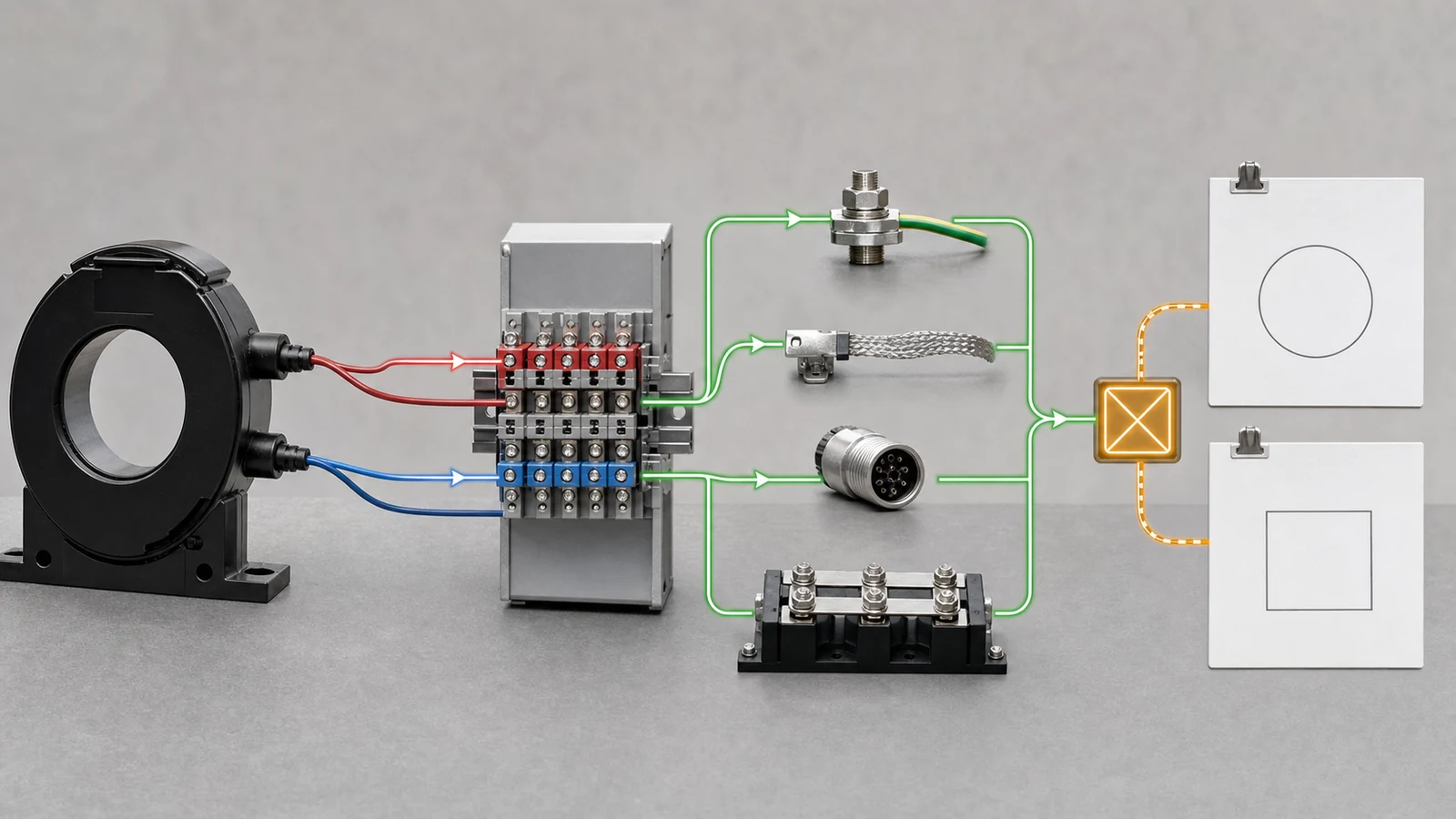 Instrument transformer polarity terminal wiring grounding and interface map