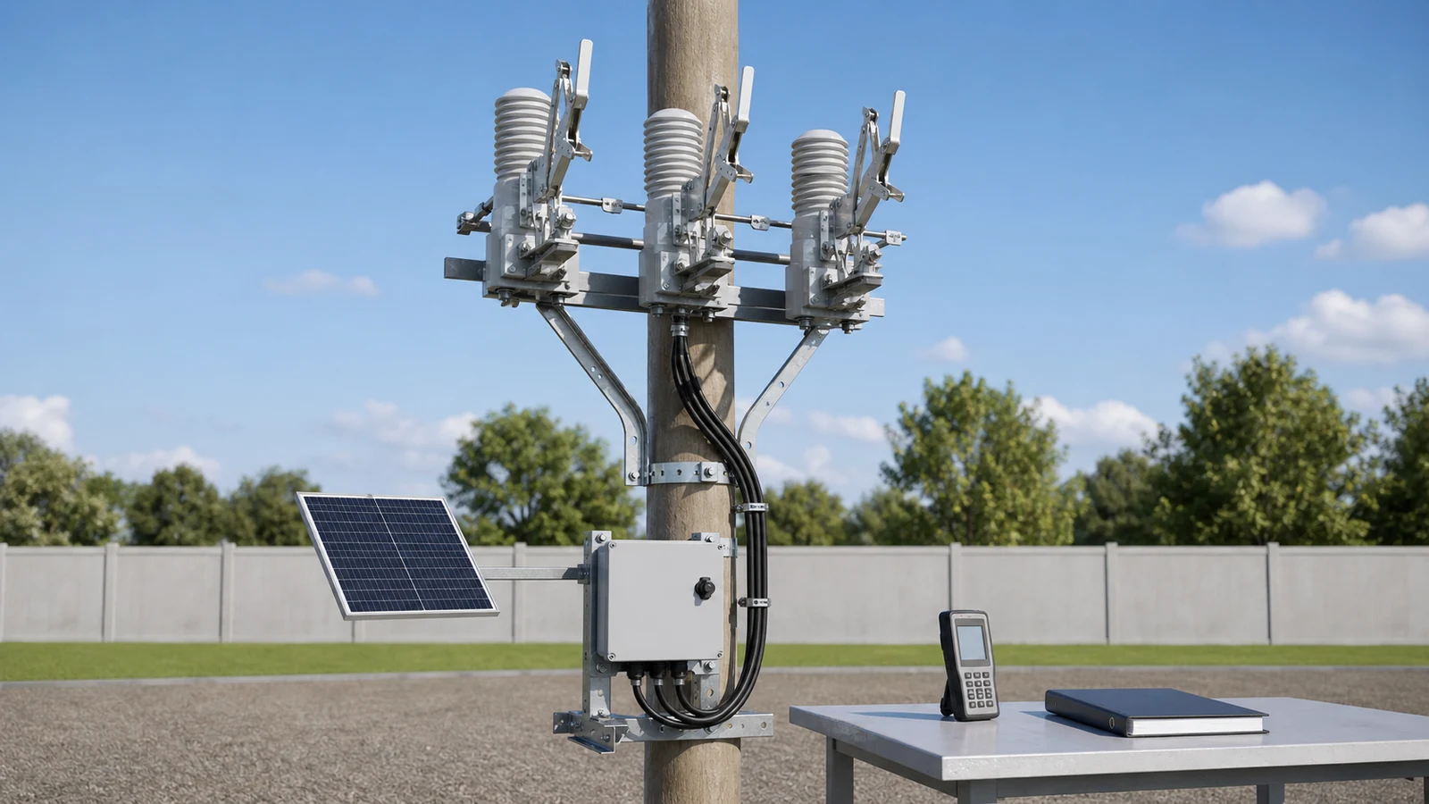 Pole-mounted intelligent disconnector commissioning input review