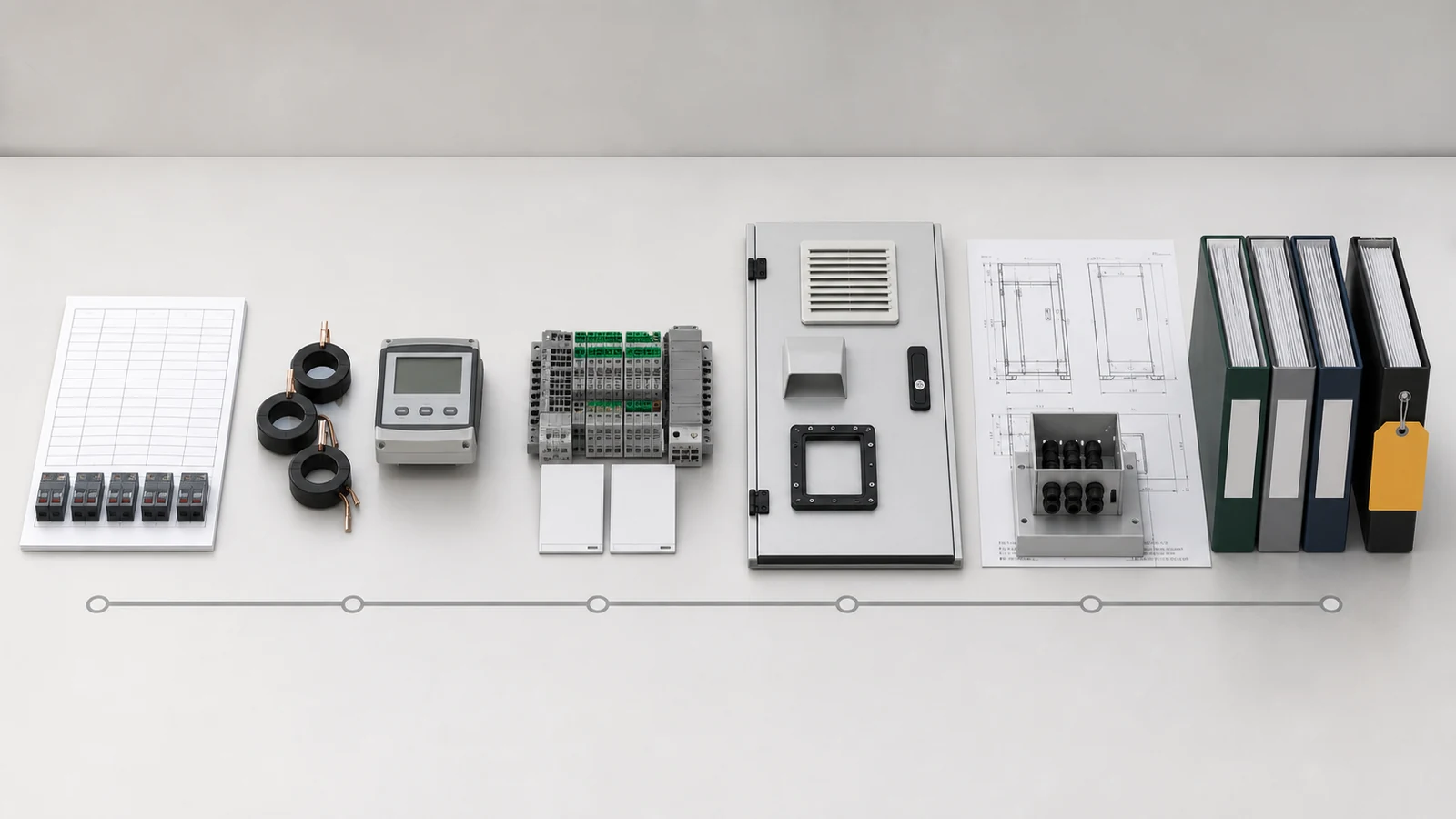 Illustrative LV feeder metering control IP and release evidence chain