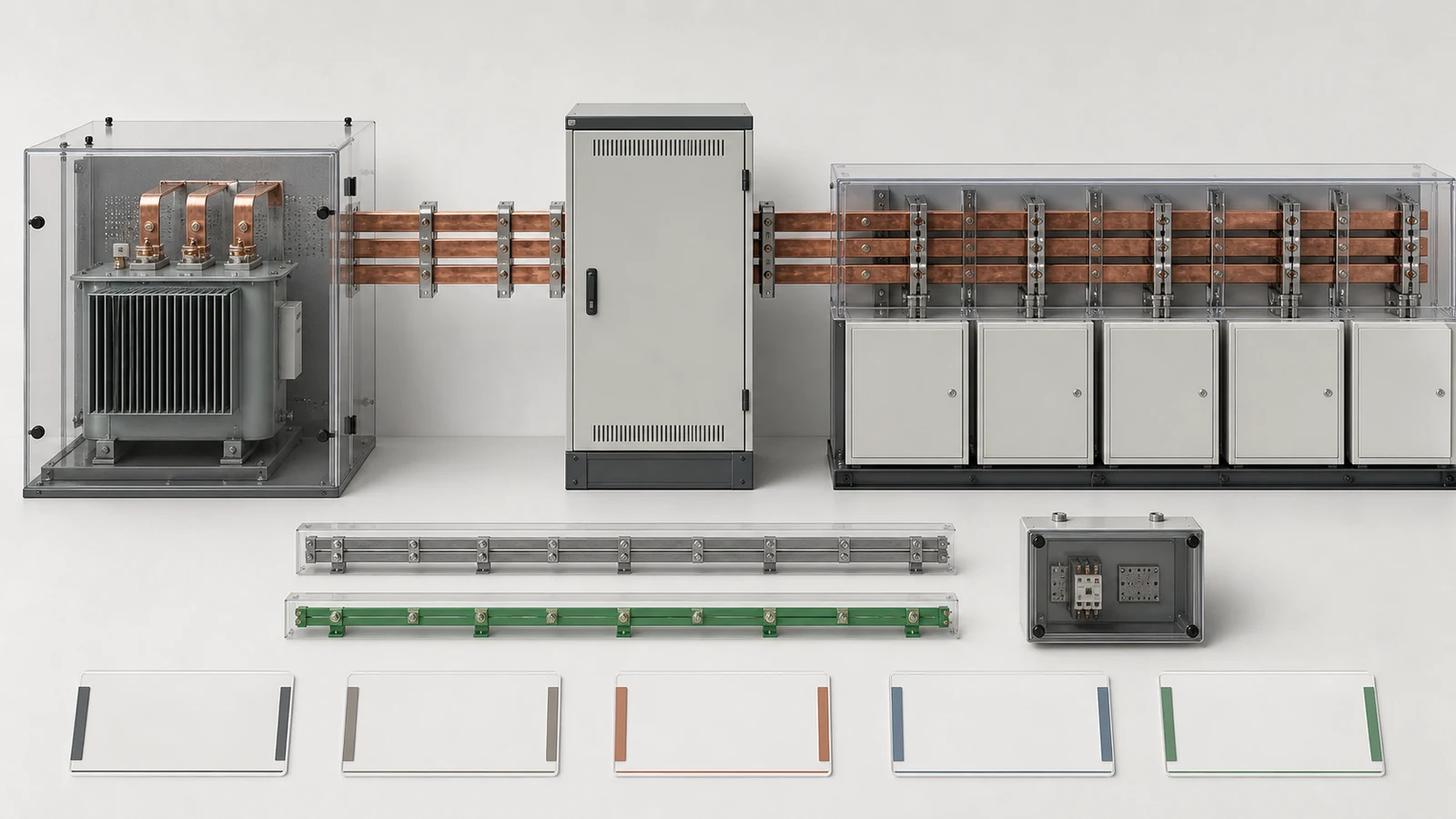 Illustrative LV source incomer busbar neutral and PE responsibility boundary