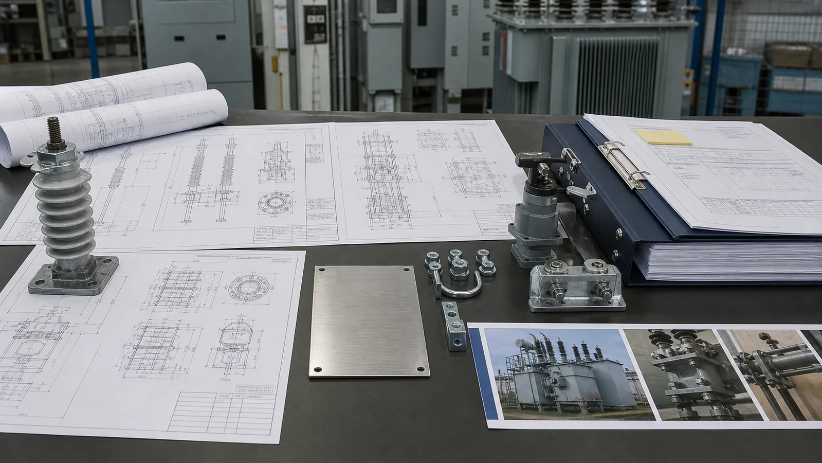 Electrical equipment drawing sample nameplate and document approval package