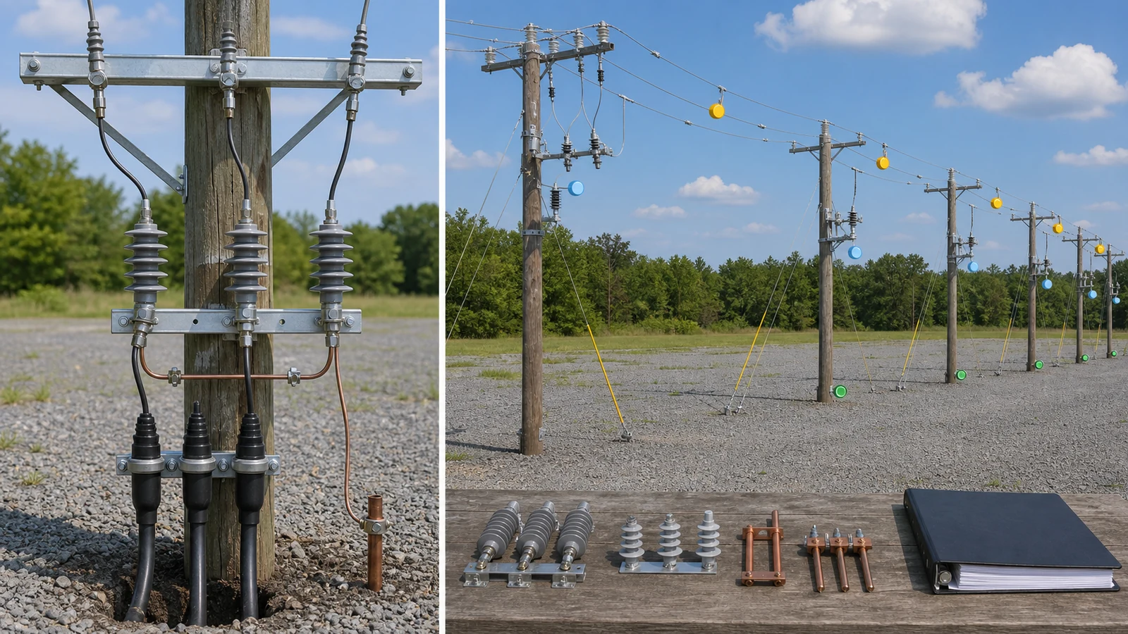 Illustrative overhead-line surge arrester placement objectives