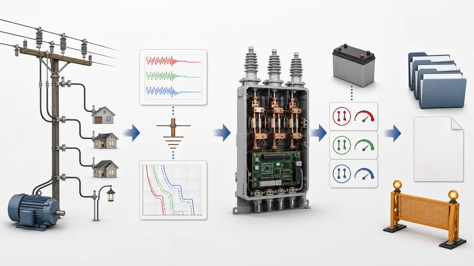 Evidence chain for choosing single-phase or three-phase recloser operation