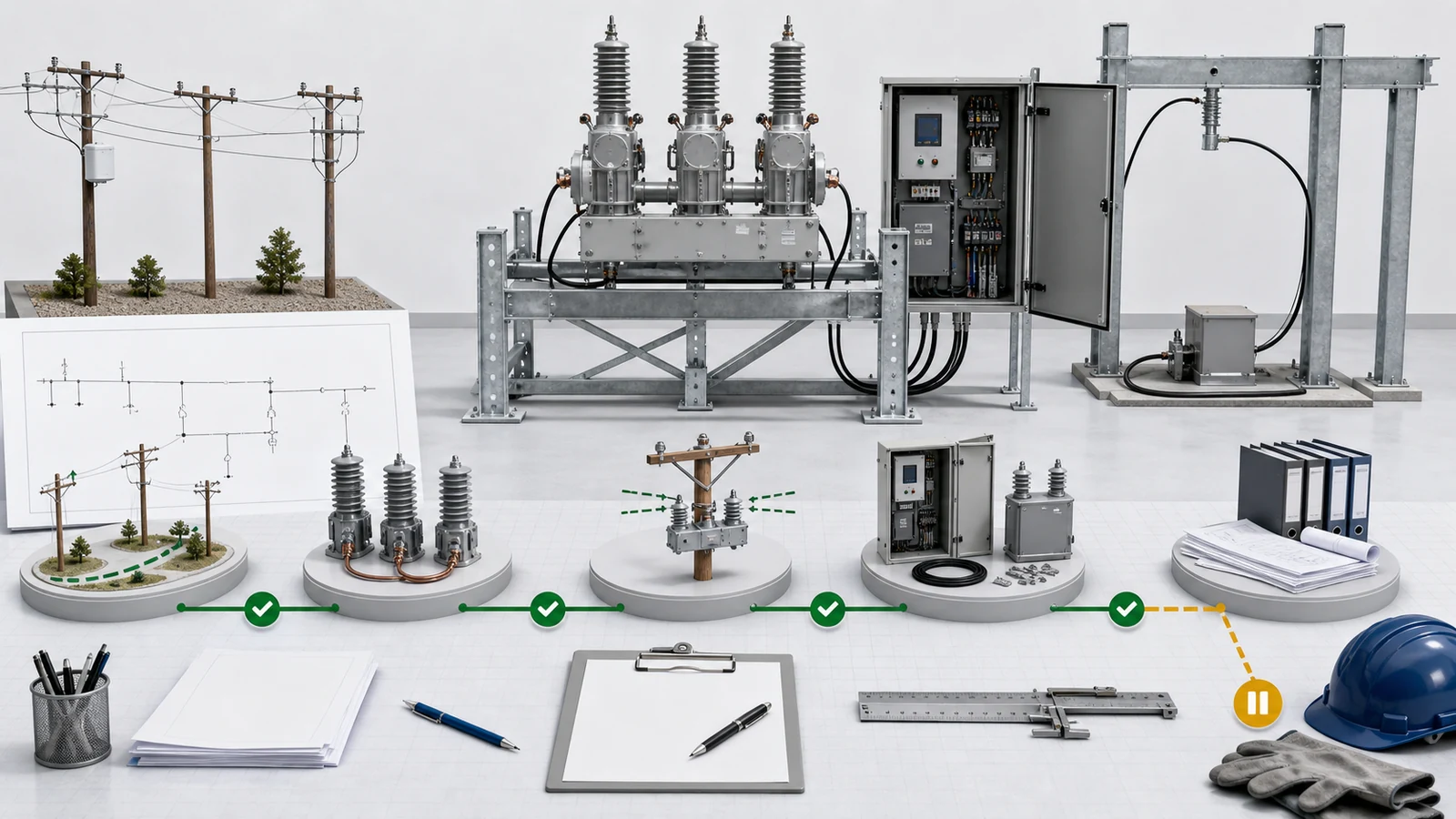 Recloser RFQ readiness chain for feeder role phase architecture and scope