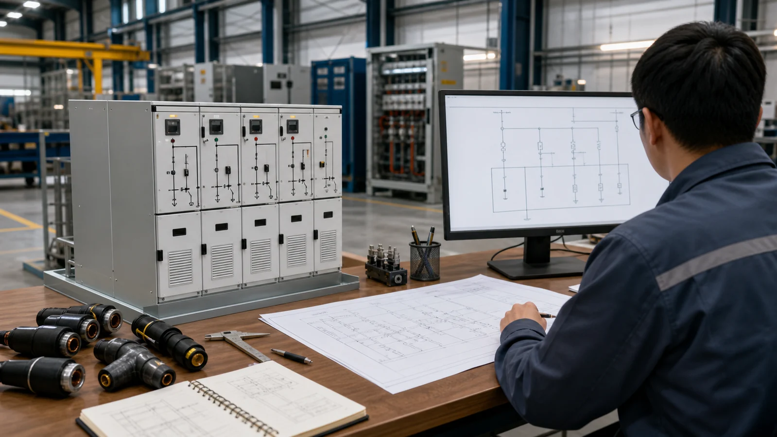 Engineering review of a ring main unit single-line diagram and RFQ inputs