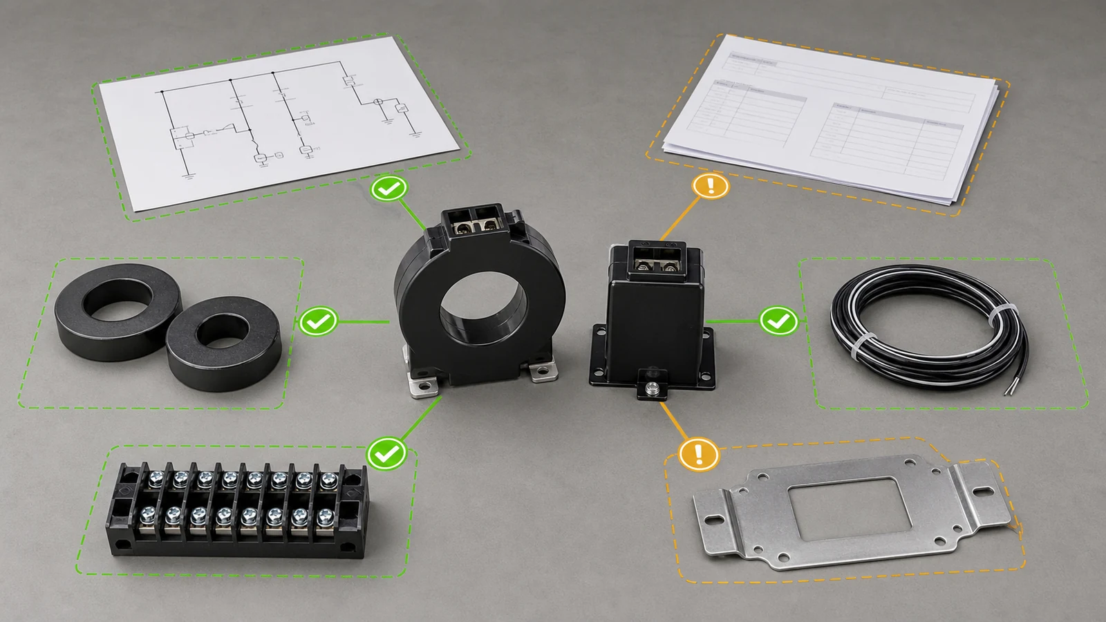 Function-first switchgear sensor and instrument transformer selection matrix