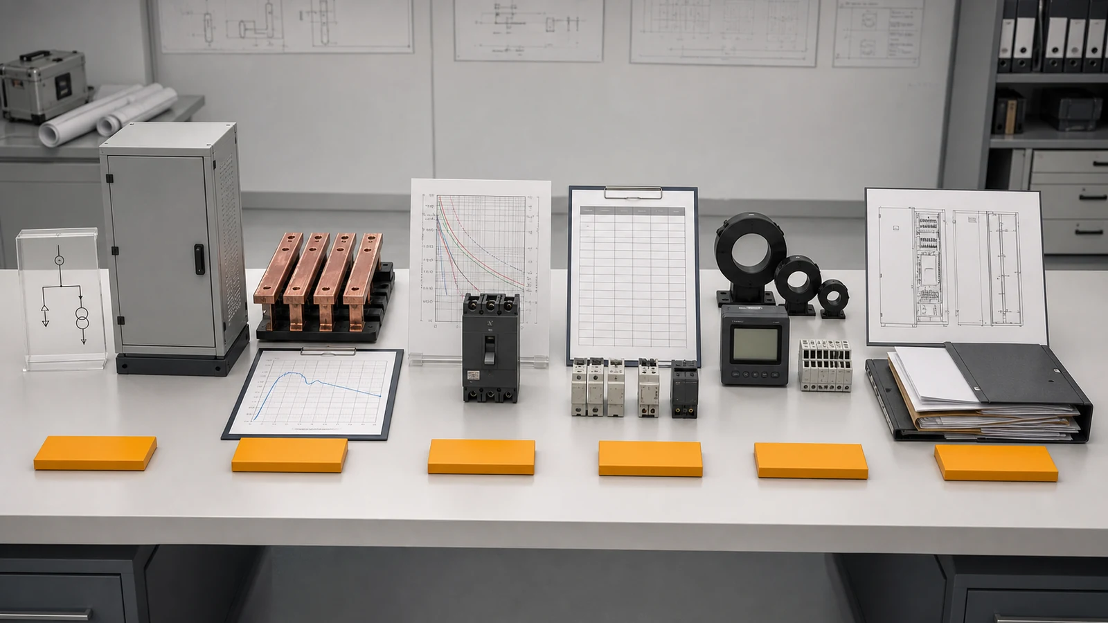 Illustrative six-gate low-voltage cabinet RFQ selection matrix