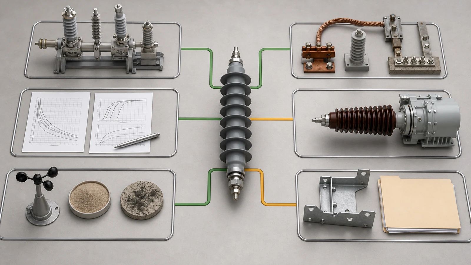 Surge arrester system grounding and evidence selection matrix