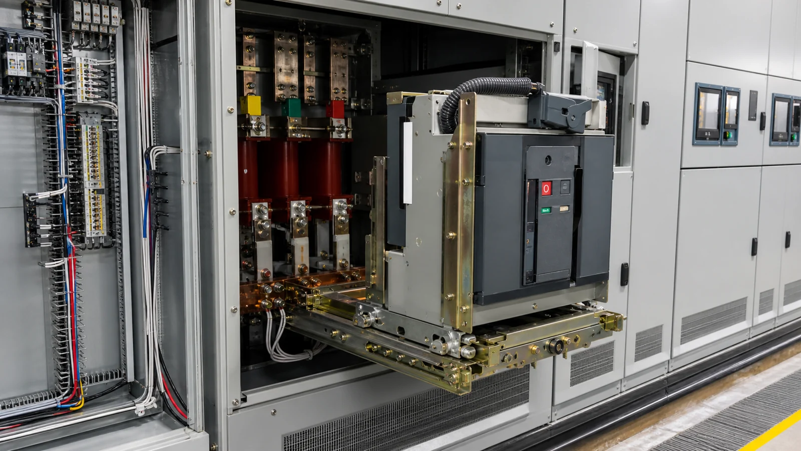 Medium-voltage cabinet and circuit breaker interface review