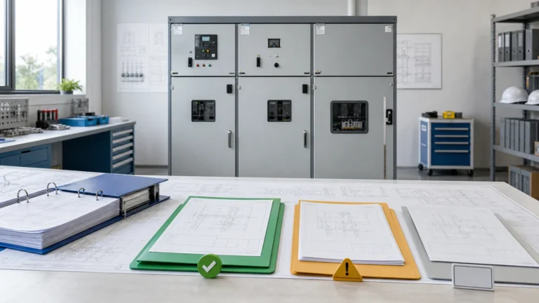 Engineering team control package for switchgear drawing revisions and manufacturing release