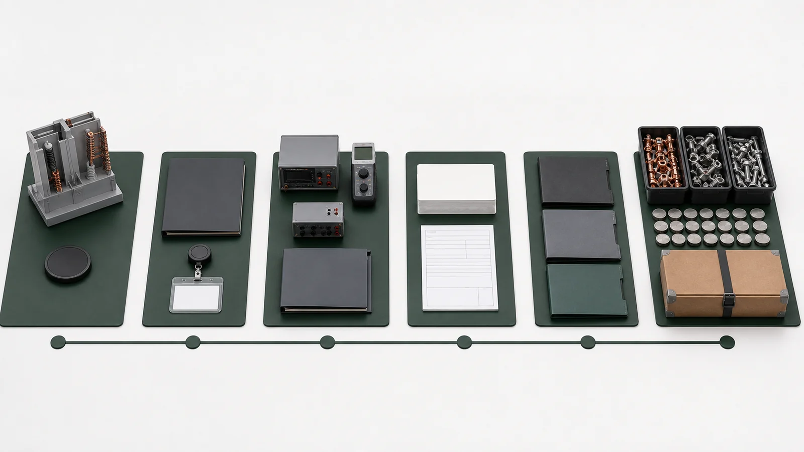 Illustrative test configuration and traceability evidence chain