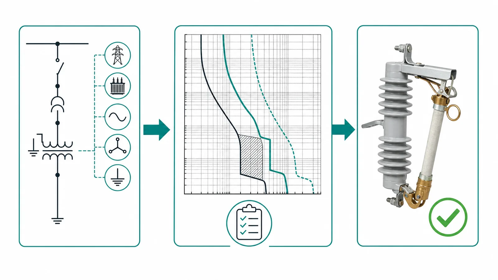 Engineering workflow for selecting a transformer drop-out fuse package