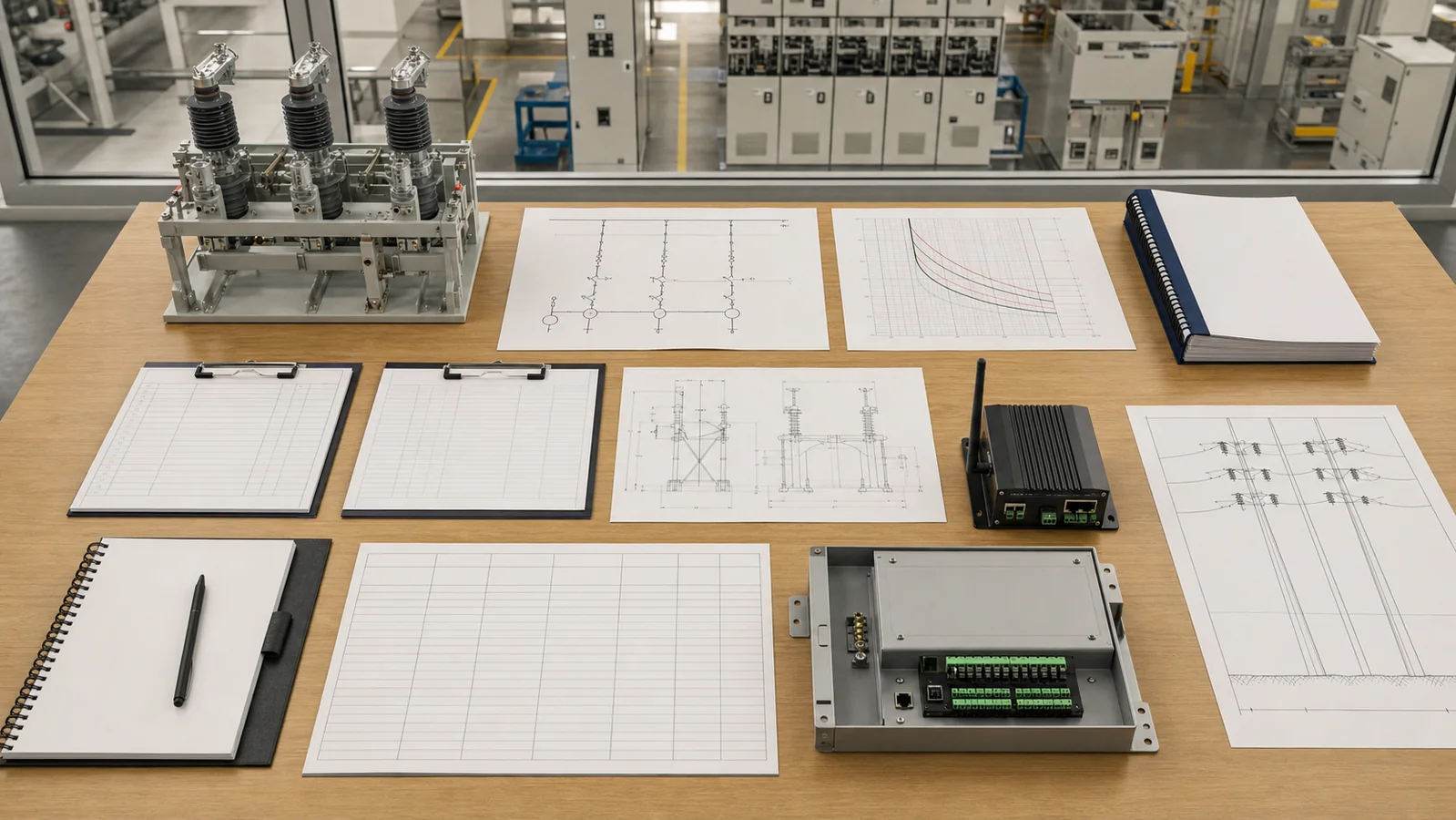 User boundary switch RFQ review with network study settings layout and communication documents