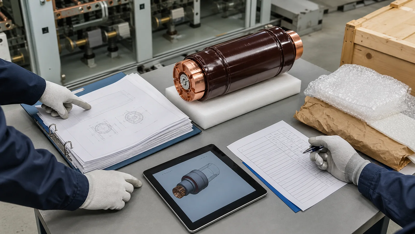 Vacuum pole assembly RFQ and acceptance document review package