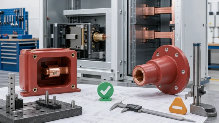 Wall bushing and contact box selection review against cabinet interface drawings