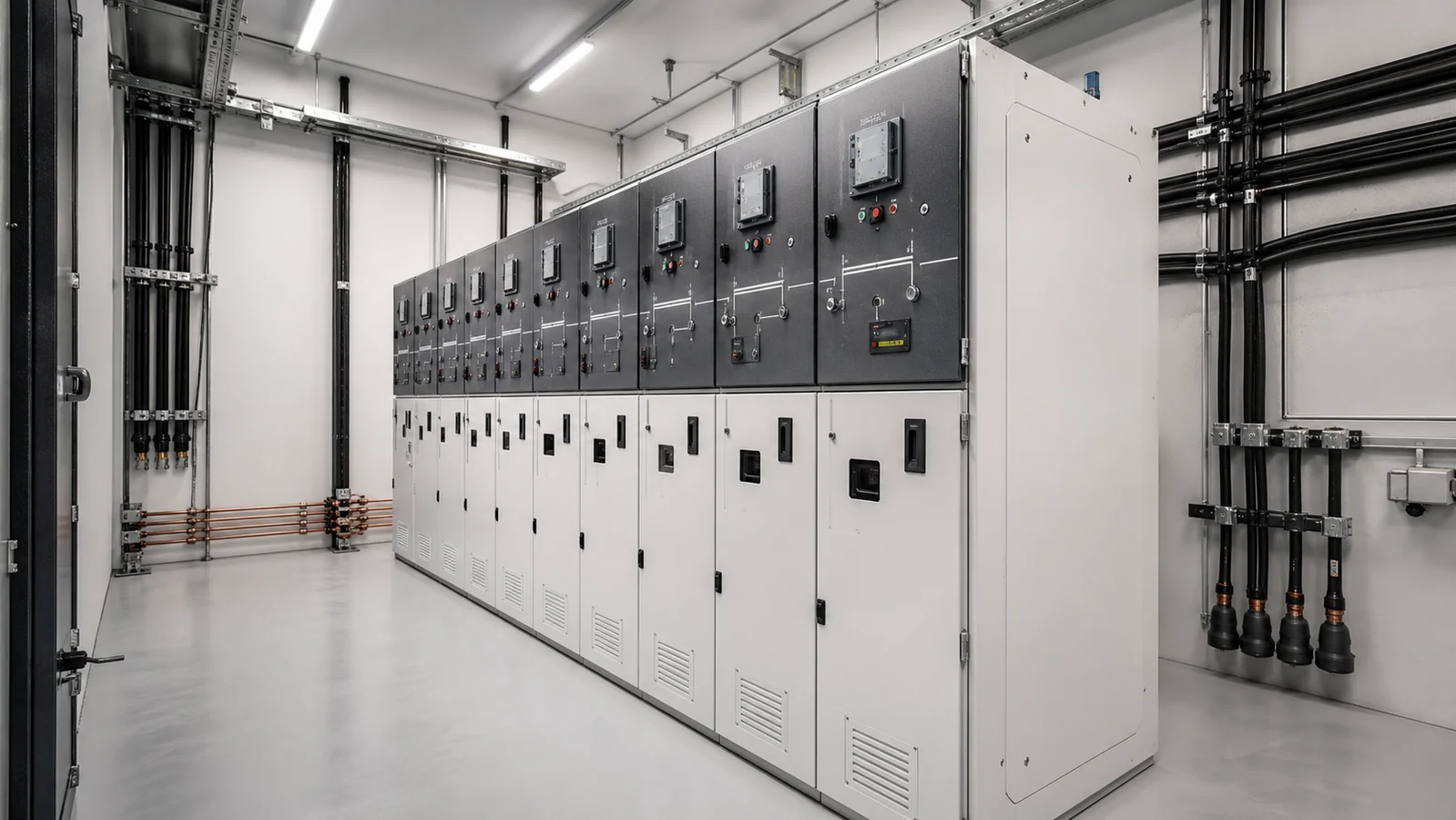 Compact medium-voltage ring main unit cabinet in a secondary distribution setting