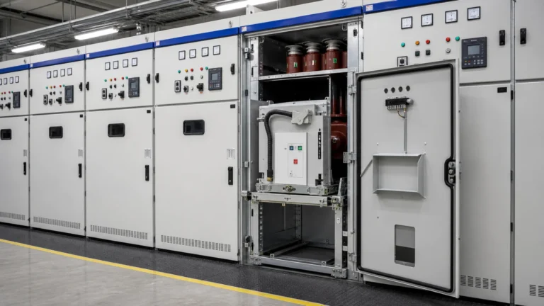 KYN28 metal-clad medium-voltage switchgear cabinet lineup