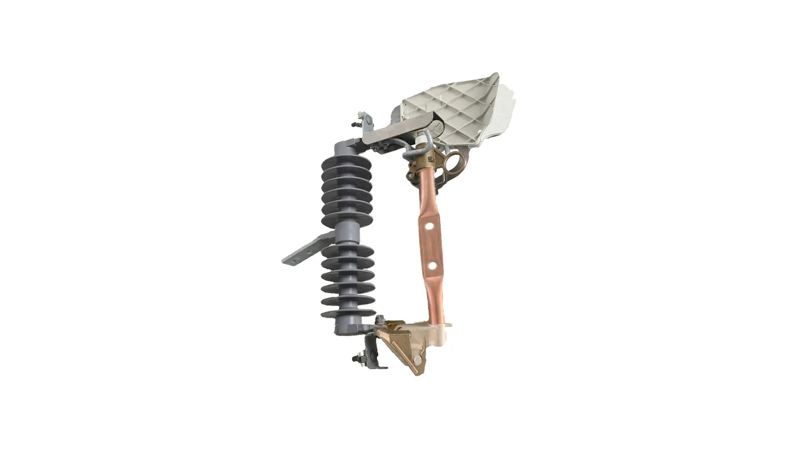 300A expulsion fuse cutout product on clean white background